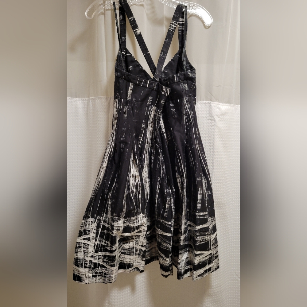 Calvin Klein Black and White Midi Dress - Picture 4 of 5